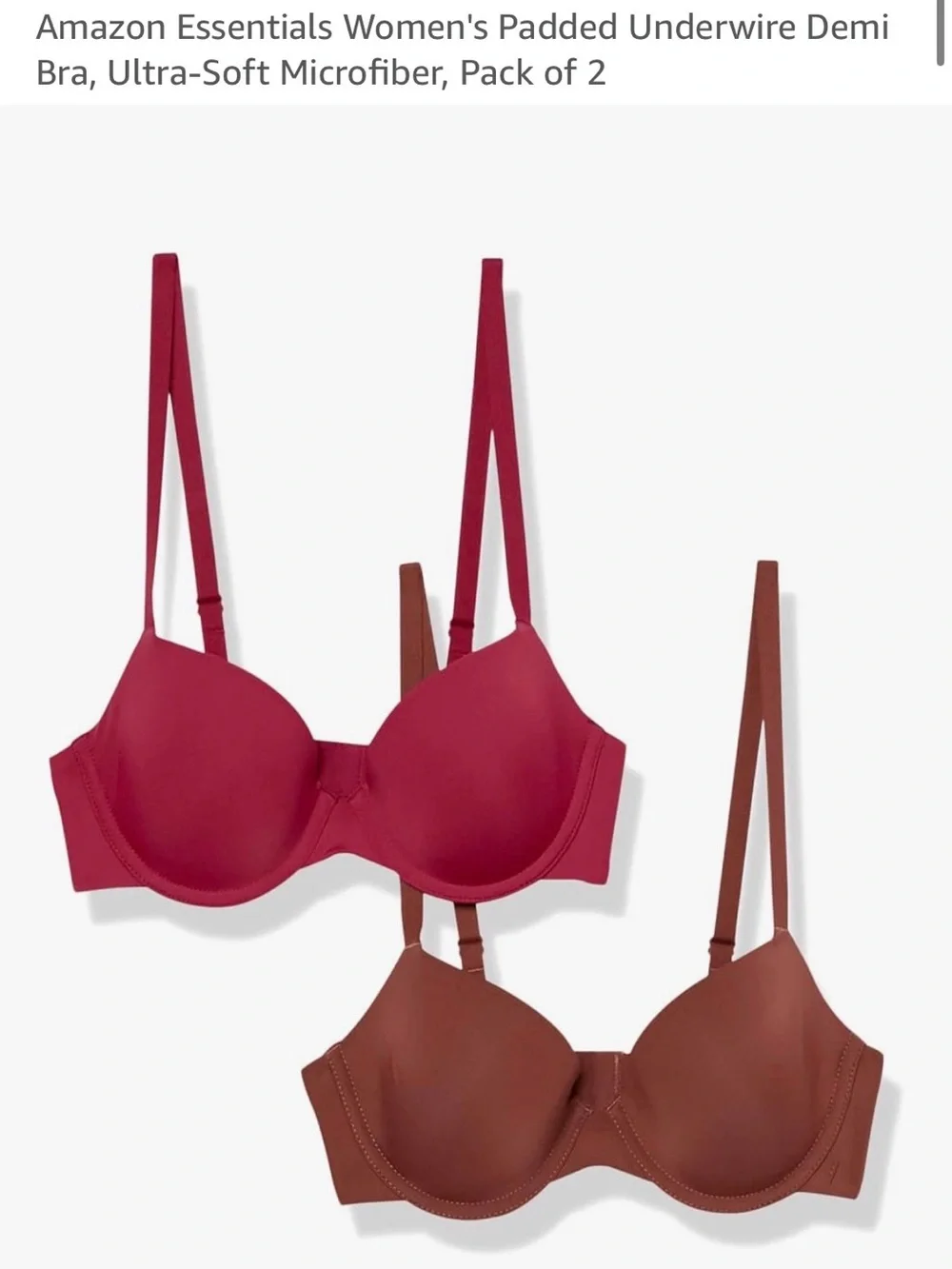 Amazon Essentials bra 2 pack - Picture 1 of 2